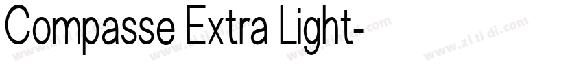 Compasse Extra Light字体转换
